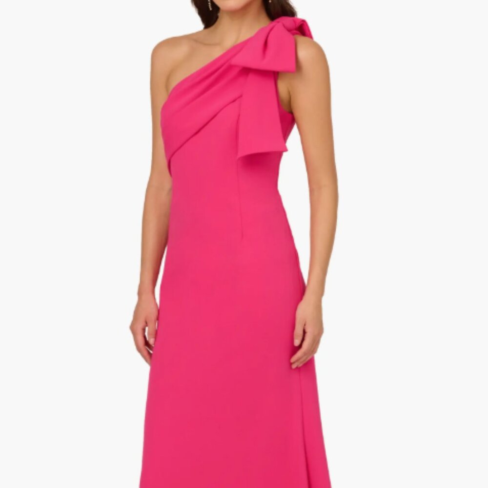 Adrianna Papell One-Shoulder Gown